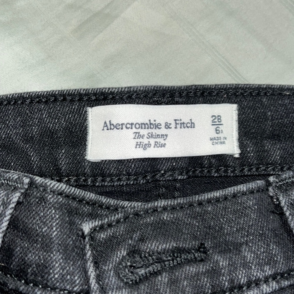 abercombie & fitch high rise skinny ankle jeans size 28 6R